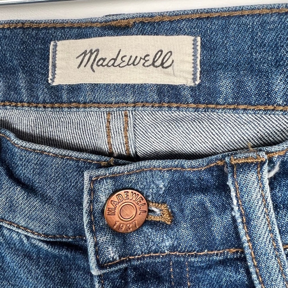 MADEWELL THE SLIM BOYJEAN in Walton Wash Skinny Jeans Style F2819 Size 25 - Picture 9 of 16